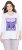 Ulla Popken Fashion Graphic T-Shirt Off-White - Painetut T-paidat naisille - 
