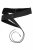 Ulla Popken Soft Leather Tie Belt Black - Vyöt - 