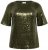 Kaffe Curve Mirana Sequin Blouse Ivy Green - Puserot - 