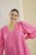 Kaffe Curve Sofia Blouse Pink Power - Puserot - 
