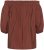 Kaffe Curve Neela Off-Shoulder Blouse Henna Brown - Puserot & tunikat - 