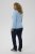Kaffe Curve Jilanda V-Neck Pullover Blue - Naisten neuleet isot koot - 