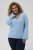 Kaffe Curve Jilanda V-Neck Pullover Blue - Naisten neuleet isot koot - 