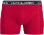 Jack & Jones Hector Solid Trunks 3-Pack Navy/Red/Grey - Bokserit - Miesten Bokserit Isot Koot