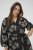 Kaffe Curve Kimmie Dress Black Chalk Embroidery - Midimekot - 
