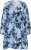 Kaffe Curve Aliana Dress Blue Flower Animal - Midimekot - 