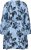 Kaffe Curve Aliana Dress Blue Flower Animal - Midimekot - 