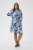 Kaffe Curve Aliana Dress Blue Flower Animal - Midimekot - 