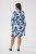 Kaffe Curve Aliana Dress Blue Flower Animal - Midimekot - 