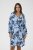 Kaffe Curve Aliana Dress Blue Flower Animal - Midimekot - 