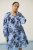 Kaffe Curve Aliana Dress Blue Flower Animal - Midimekot - 