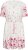 Kaffe Curve Rosa Mini Dress White Rose Border Flower - Minimekot - 