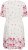 Kaffe Curve Rosa Mini Dress White Rose Border Flower - Minimekot - 