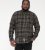D555 Destin Checked Long Sleeve Shirt Black/Tan Check - Pitkähihaiset paidat - 