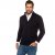 JP1880 Cardigan Knitted with Zipper Navy TALL - MIESTEN VAATTEET MT-6XLT - Pitkien miesten vaatteet