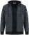 Duke Fareham Bonded Sherpa Lining Knitted Hoodie Grey - Hupparit ja collegepaidat - Miesten hupparit ja collegepaidat isot koot