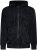 Kam Jeans 7082 Garment DYE with Zipper Hoodie Black - Hupparit ja collegepaidat - Miesten hupparit ja collegepaidat isot koot