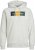 Jack & Jones Codyy Hoodie White - Hupparit ja collegepaidat - Miesten hupparit ja collegepaidat isot koot