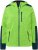 Ulla Popken Contrast Inserts Sweater Knit Hoodie Light Green - Naisten hupparit ja collegepaidat isot koot - 