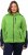 Ulla Popken Contrast Inserts Sweater Knit Hoodie Light Green - Naisten hupparit ja collegepaidat isot koot - 