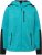 Ulla Popken Contrast Inserts Sweater Knit Hoodie Aquamarine - Naisten hupparit ja collegepaidat isot koot - 