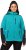 Ulla Popken Contrast Inserts Sweater Knit Hoodie Aquamarine - Naisten hupparit ja collegepaidat isot koot - 