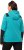 Ulla Popken Contrast Inserts Sweater Knit Hoodie Aquamarine - Naisten hupparit ja collegepaidat isot koot - 