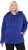 Ulla Popken Sweater Knit Fleece Hoodie Capri Blue - Naisten hupparit ja collegepaidat isot koot - 