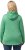 Ulla Popken Melange Knit Fleece Lined Hoodie Spring Green - Naisten hupparit ja collegepaidat isot koot - 