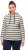 Ulla Popken Stripe Print Loungewear Hoodie Chalk - Naisten hupparit ja collegepaidat isot koot - 