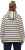 Ulla Popken Stripe Print Loungewear Hoodie Chalk - Naisten hupparit ja collegepaidat isot koot - 