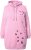 Ulla Popken Oversized Grass Graphic Hoodie Wildberry - Naisten hupparit ja collegepaidat isot koot - 