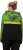 Ulla Popken Mineral Print Quick Dry Hoodie Black - Naisten hupparit ja collegepaidat isot koot - 