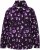 Ulla Popken Floral Print Drawstring Collar Hoodie Black - Naisten hupparit ja collegepaidat isot koot - 