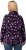 Ulla Popken Floral Print Drawstring Collar Hoodie Black - Naisten hupparit ja collegepaidat isot koot - 