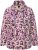 Ulla Popken Floral Print Drawstring Collar Hoodie Vanilla - Naisten hupparit ja collegepaidat isot koot - 