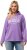 Ulla Popken City Name Graphic Hoodie Light Purple - Hupparit ja collegepaidat - 