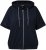 Ulla Popken Short Sleeve Zip-Up Hoodie Navy - Naisten hupparit ja collegepaidat isot koot - 