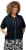 Ulla Popken Short Sleeve Zip-Up Hoodie Navy - Naisten hupparit ja collegepaidat isot koot - 
