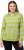 Ulla Popken Mixed Stripe Long Sleeve Hoodie Apple Green - Naisten hupparit ja collegepaidat isot koot - 