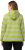 Ulla Popken Mixed Stripe Long Sleeve Hoodie Apple Green - Naisten hupparit ja collegepaidat isot koot - 