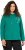 Ulla Popken Face Graphic Long Sleeve Hoodie Emerald Green - Naisten hupparit ja collegepaidat isot koot - 