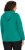 Ulla Popken Face Graphic Long Sleeve Hoodie Emerald Green - Naisten hupparit ja collegepaidat isot koot - 