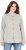 Ulla Popken Cable Knit Long Sleeve Hoodie Light Grey Melange - Hupparit ja collegepaidat - 