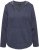 Ulla Popken Open Edged Long Sleeve V-Neck Hoodie Navy - Hupparit ja collegepaidat - 