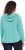 Ulla Popken Open Edged Long Sleeve V-Neck Hoodie Mint Green - Naisten hupparit ja collegepaidat isot koot - 