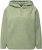 Ulla Popken Teddy Plush Long Sleeve Hoodie Sage Green - Naisten hupparit ja collegepaidat isot koot - 