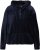 Ulla Popken Corduroy Hoodie Navy - Naisten hupparit ja collegepaidat isot koot - 