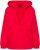 Ulla Popken Plunge Neck Long Sleeve Hoodie Salsa Red - Naisten hupparit ja collegepaidat isot koot - 