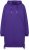 Ulla Popken Longline Lace Up Hoodie Purple - Naisten hupparit ja collegepaidat isot koot - 